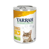 Lata con Trocidos de Pollo Bio para Gatos, 405g. Yarrah