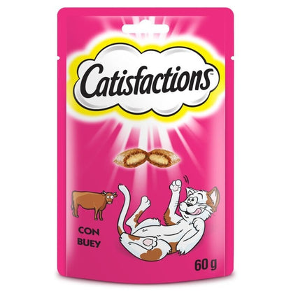 Catisfactions Premios con buey para gatos 60 g