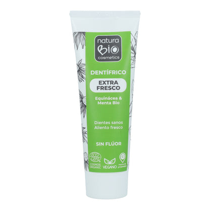 Pack PROMO 2 uds Dentífrico Menta y Equinácea Bio Sin Flúor NaturaBio 75 ml