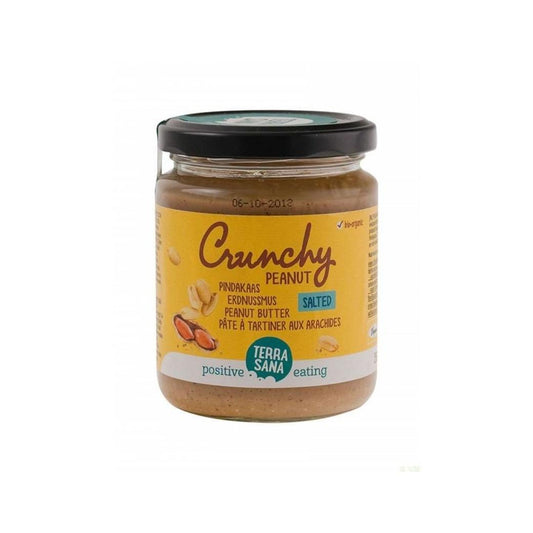 Crema de cacahuete con trozos de cacahuete y sal del Himalaya Terrasana 250 g