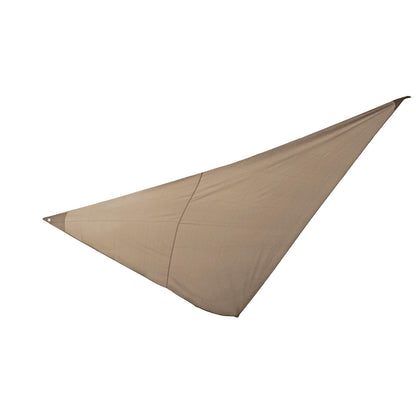 Toldo vela de sombreo triangular 5x5x5m Kb8 Topo