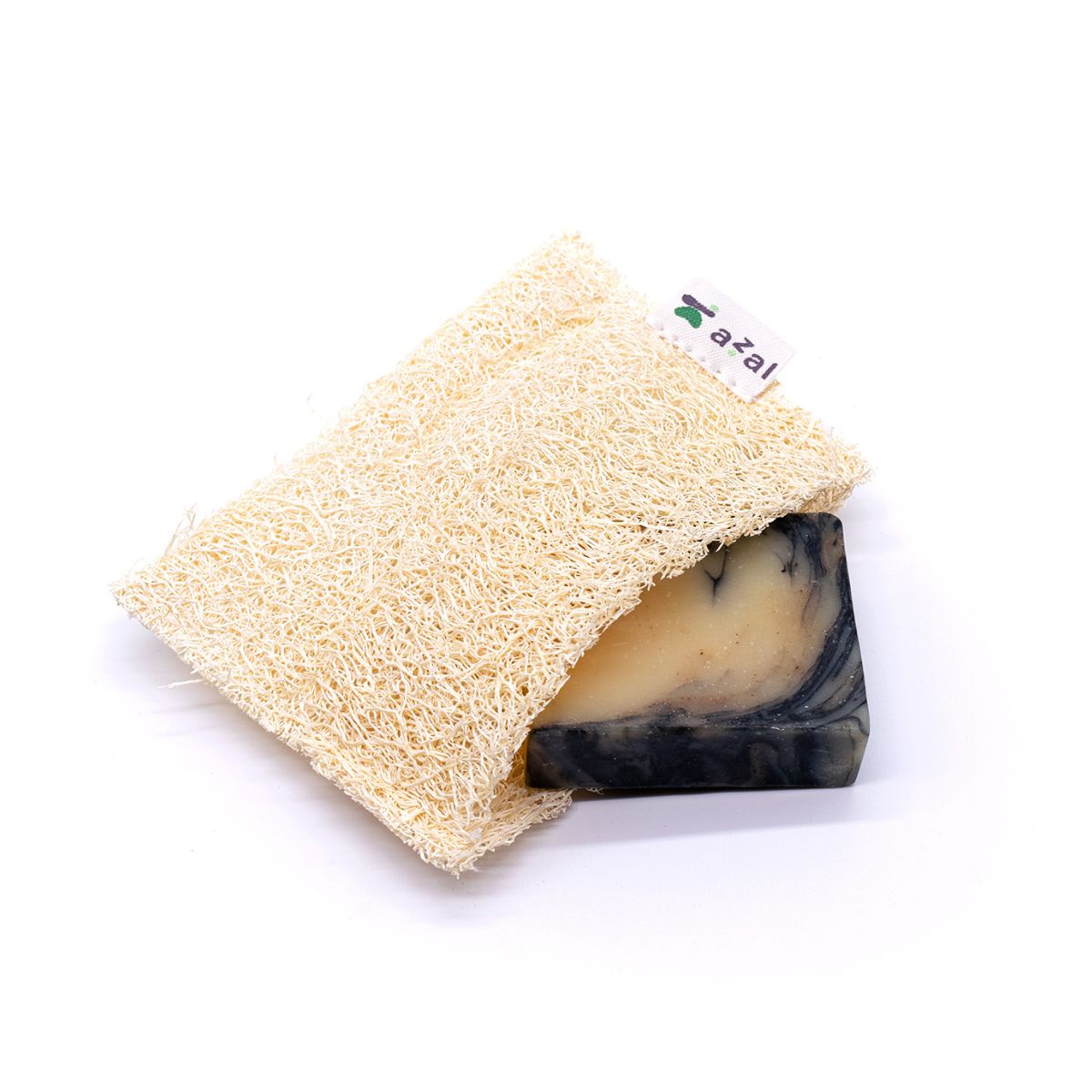 Estuche portajabones de Luffa. Ideal para viajar.