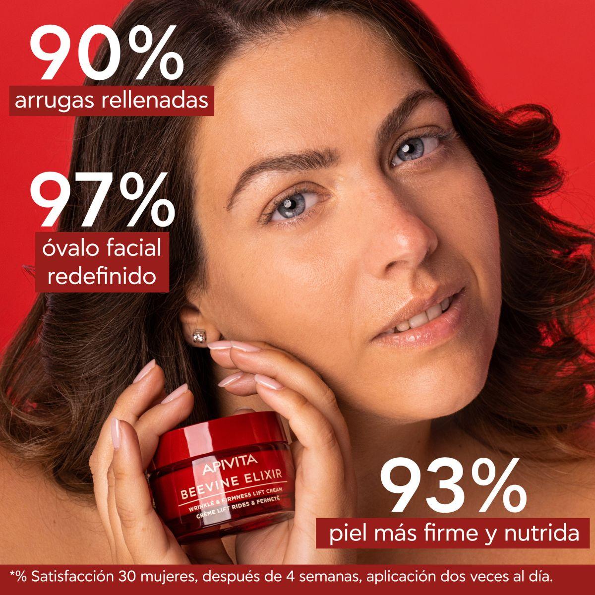 Crema lift arrugas & firmeza - Textura rica BEEVINE ELIXIR, APIVITA 50 ml