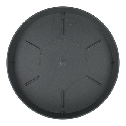 Plato maceta Tes color antracita D 14 x 2