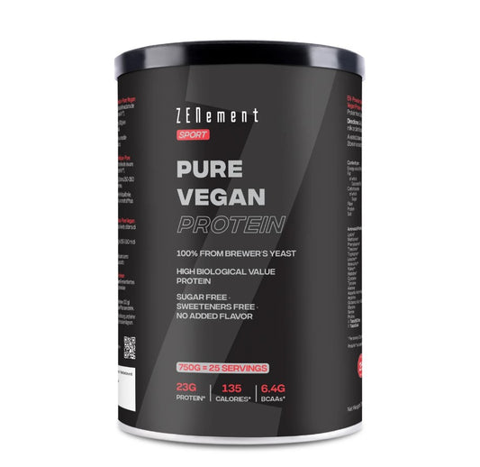 Proteina Vegana Pura, 100% levadura de cerveza, sin azúcar ni edulcorantes Zenement, 750 g