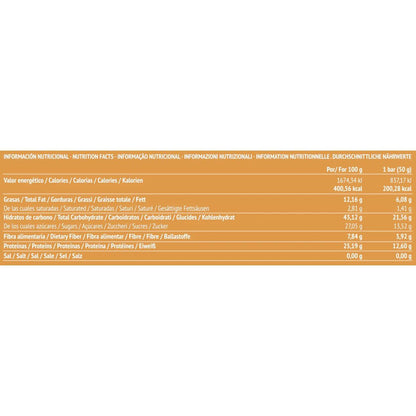 Barrita energética dátiles, almendras, Chia y naranja PaleoBull, 50 g