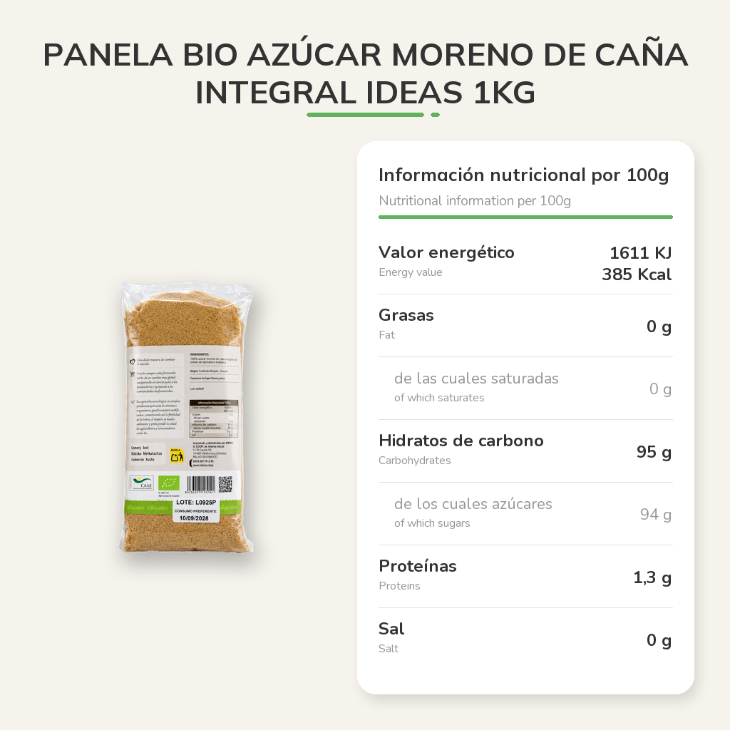 Información nutricional