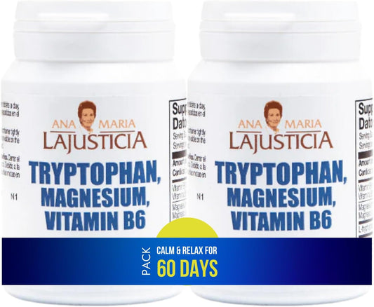 Pack 2xTriptófano con Magnesio y Vit B6 Ana María LaJusticia, 2 ud de 60 comprimidos