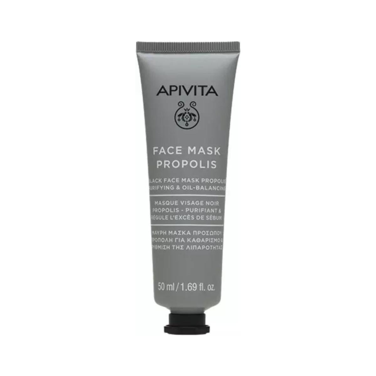 Mascarilla facial limpiadora y purificante con propóleo, APIVITA 50 ml