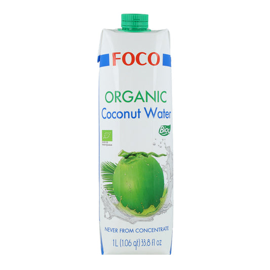 Agua de coco pura, 100% Natural Foco 1L.