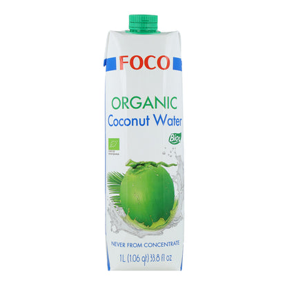 Pack 6x Agua de coco pura 100% Natural Foco 1L