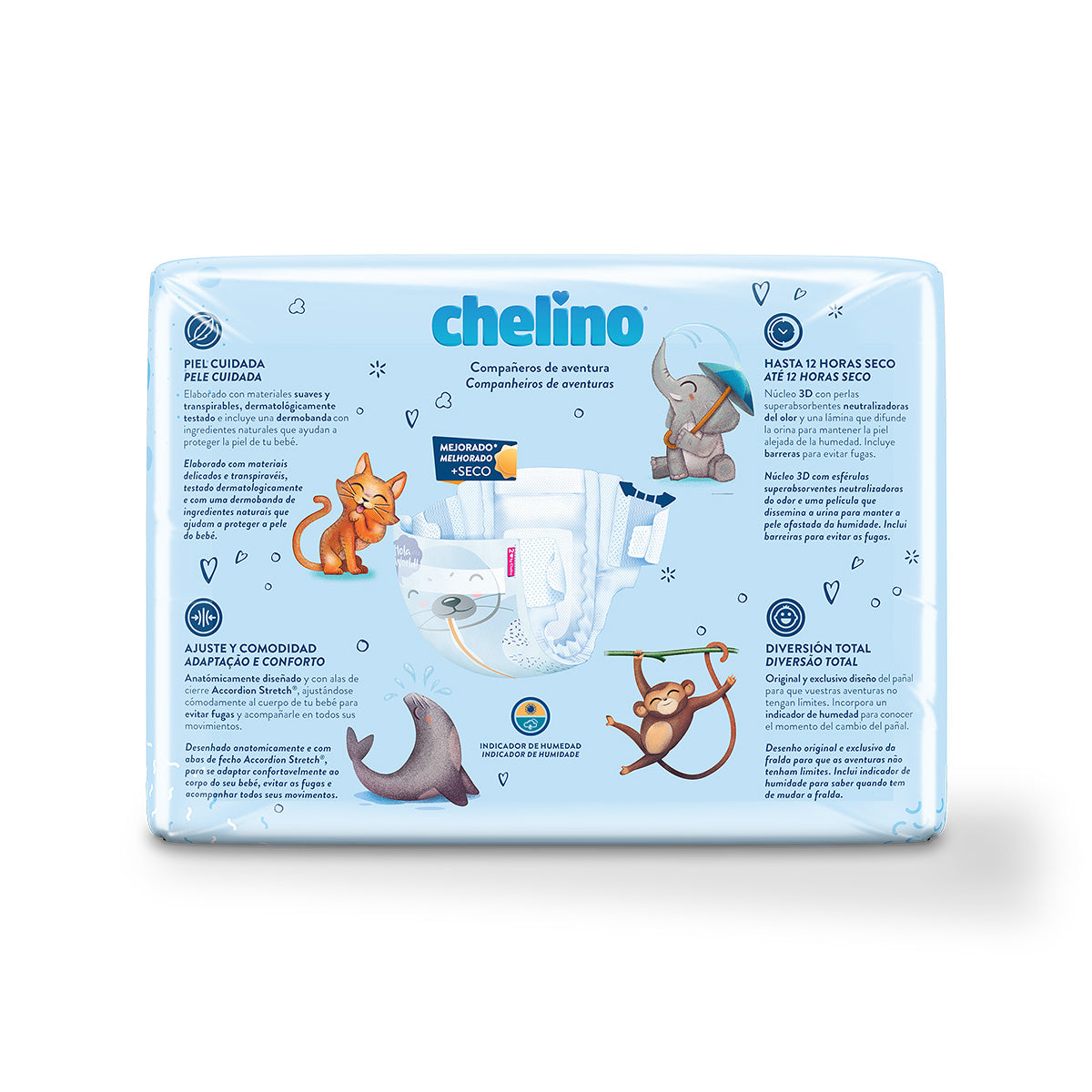 CHELINO PAÑAL T2 Recién Nacido (3-6Kg) 28 uds
