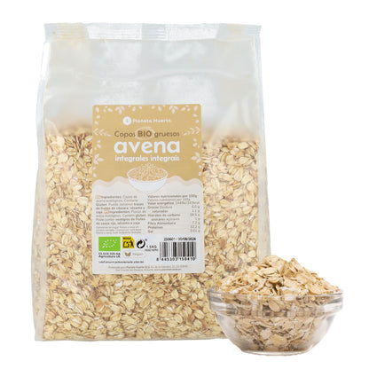 Copos de Avena integrales gruesos ECO Planeta Huerto 1.5 kg