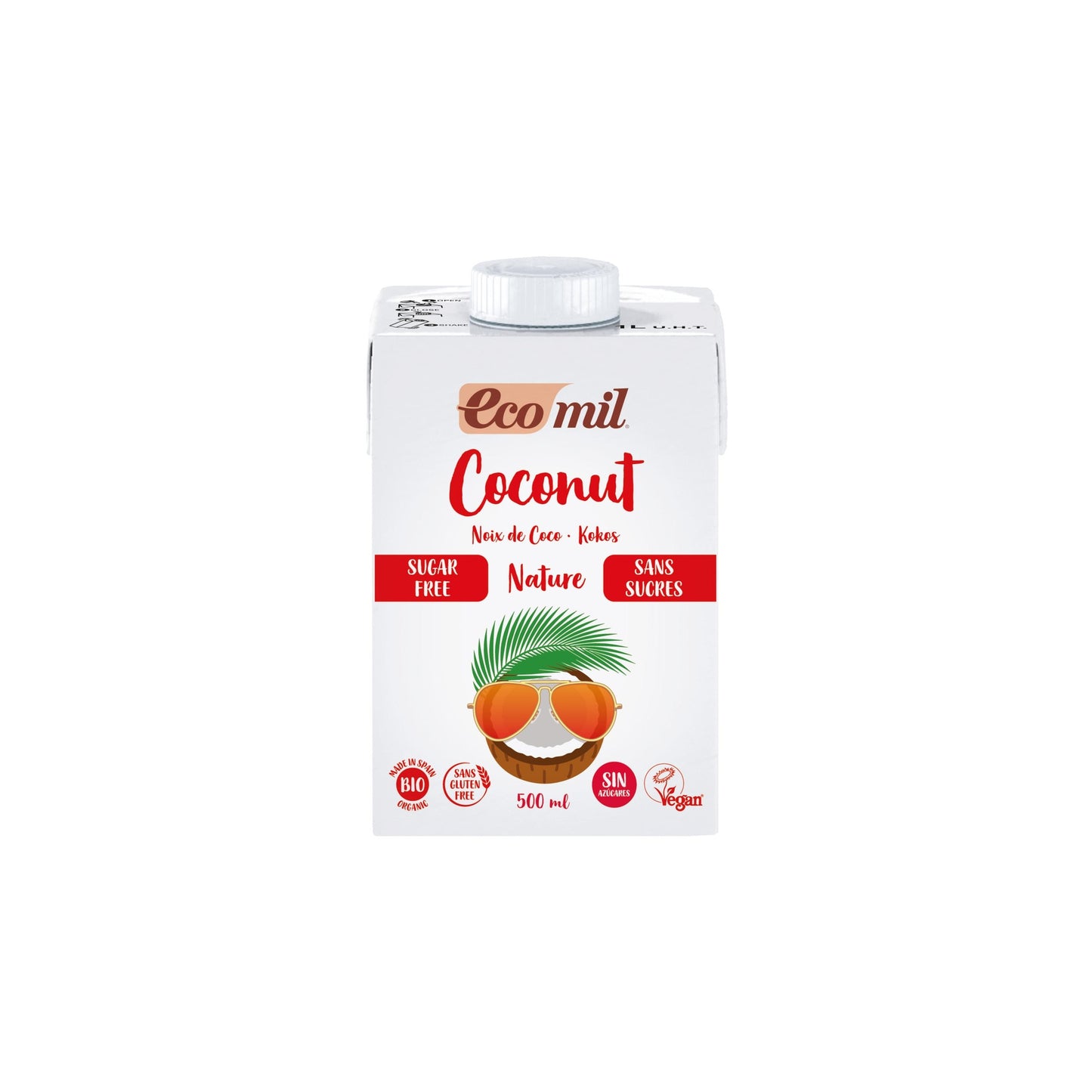 Bebida vegetal Coco Nature sin azúcar BIO EcoMil 500 ml