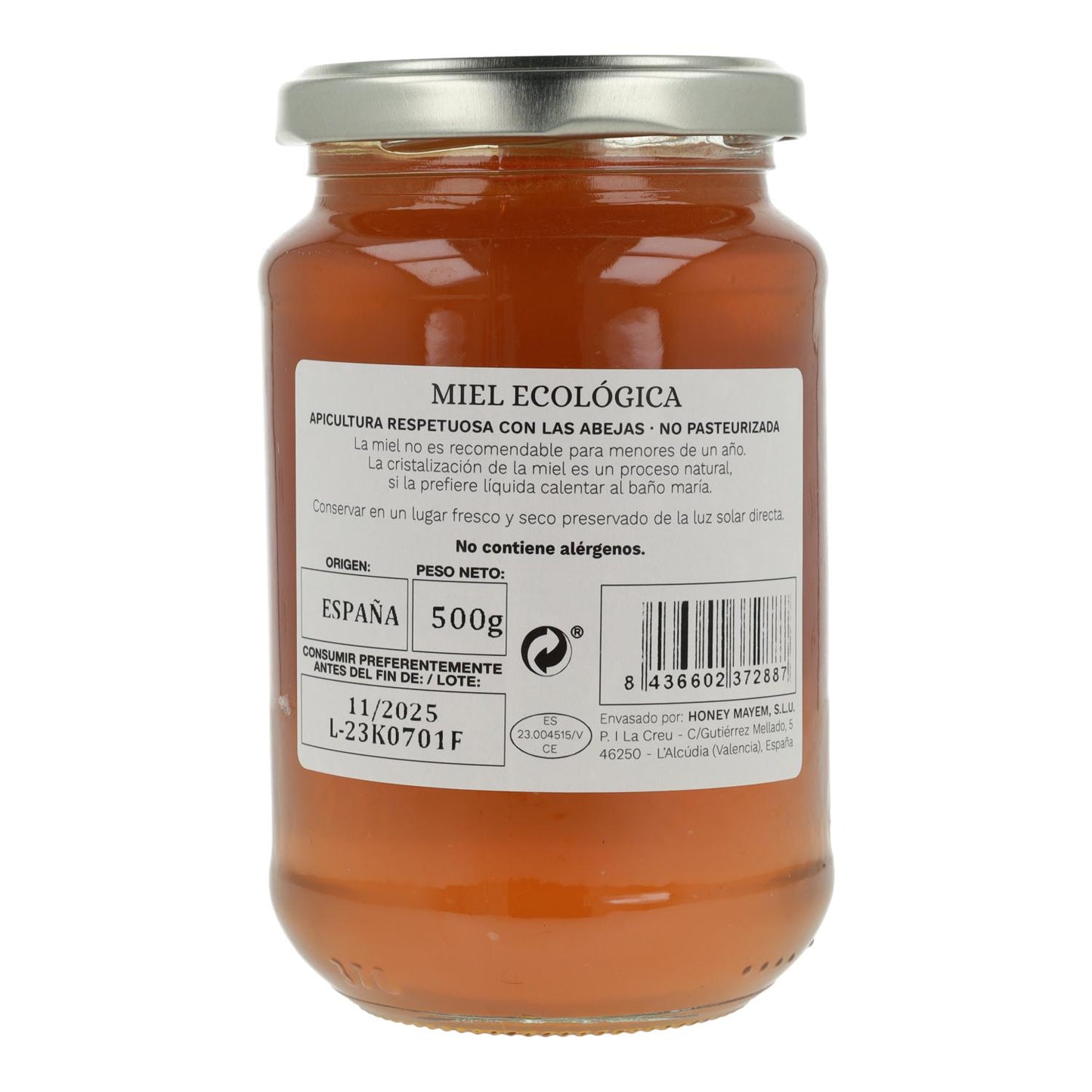 Miel eucaliptus bio Mayem 500 g