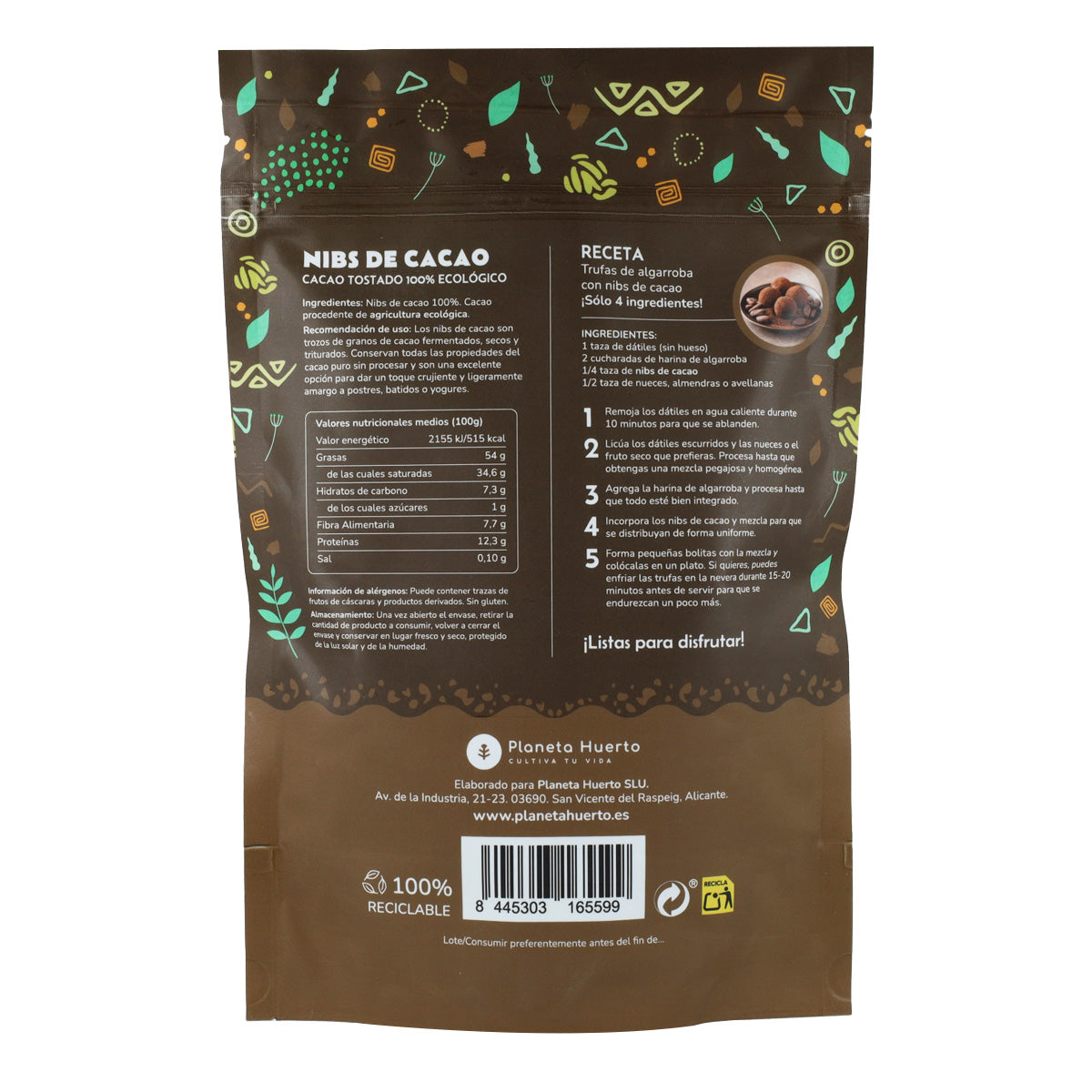 Cacao Nibs ECO Planeta Huerto 250 g