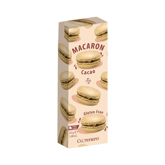 Macaron SIN Gluten Cacao Cuorenero 42g