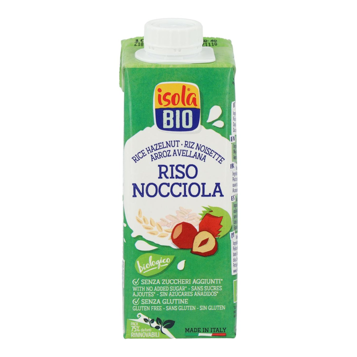 Bebida de Arroz y Avellanas BIO Isola Bio 250 ml