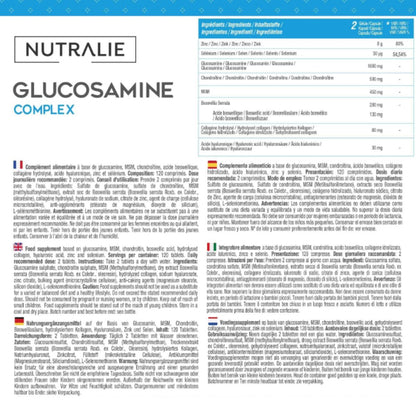 Nutralie Glucosamina Complex + MSN + Condroitina articulaciones 120 comprimidos