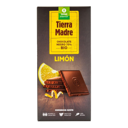 Tableta Chocolate Negro 70% Limon Bio Tierra Madre 100 g