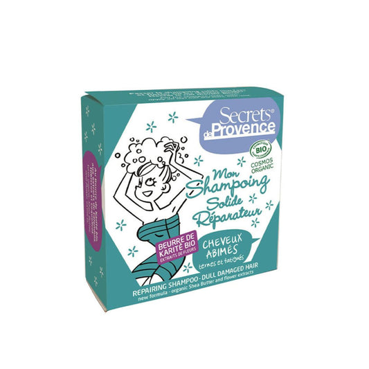 Champú sólido reparador cabello dañado  Secrets de Provence - 85 g