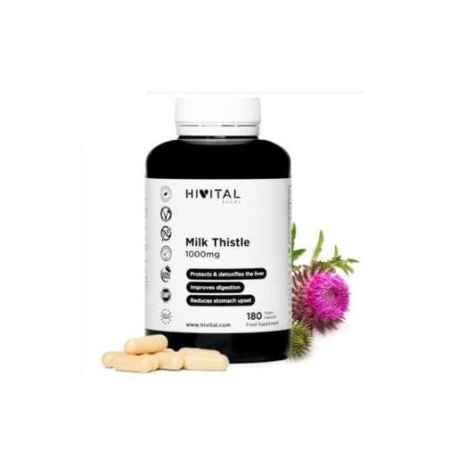 Cardo Mariano 1000 mg Hivital 180 cápsulas veganas