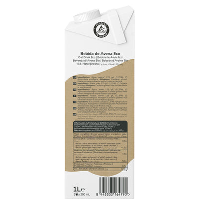 Pack 6x Bebida de Avena ECO Planeta Huerto 1L