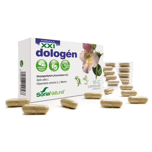Cápsulas vegetales de 16-C Dologen XXI · Soria Natural · 30 cápsulas