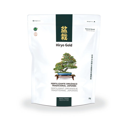 Abono bonsáis flores y frutos Hiryo Gold 350 g