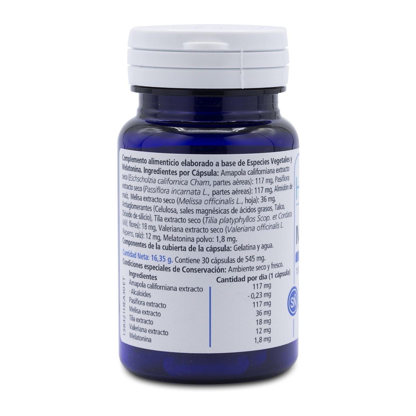 H4U Melatonina 30 cápsulas de 545 mg