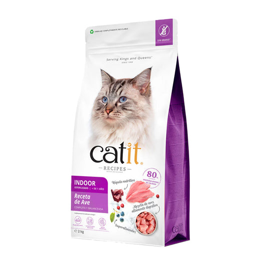 Pienso para gatos esterilizados con aves Recipes 2 kg Catit