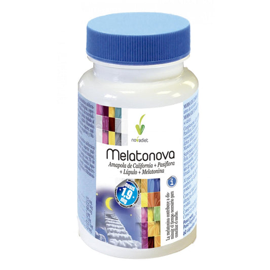 Melatonova melatonina 1,9 mg Novadiet, 60 cápsulas vegetales