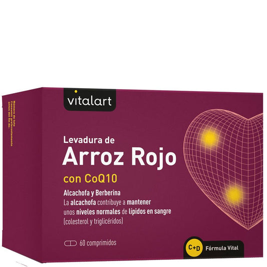 Arroz rojo COQ10 Vitalart 60 comp