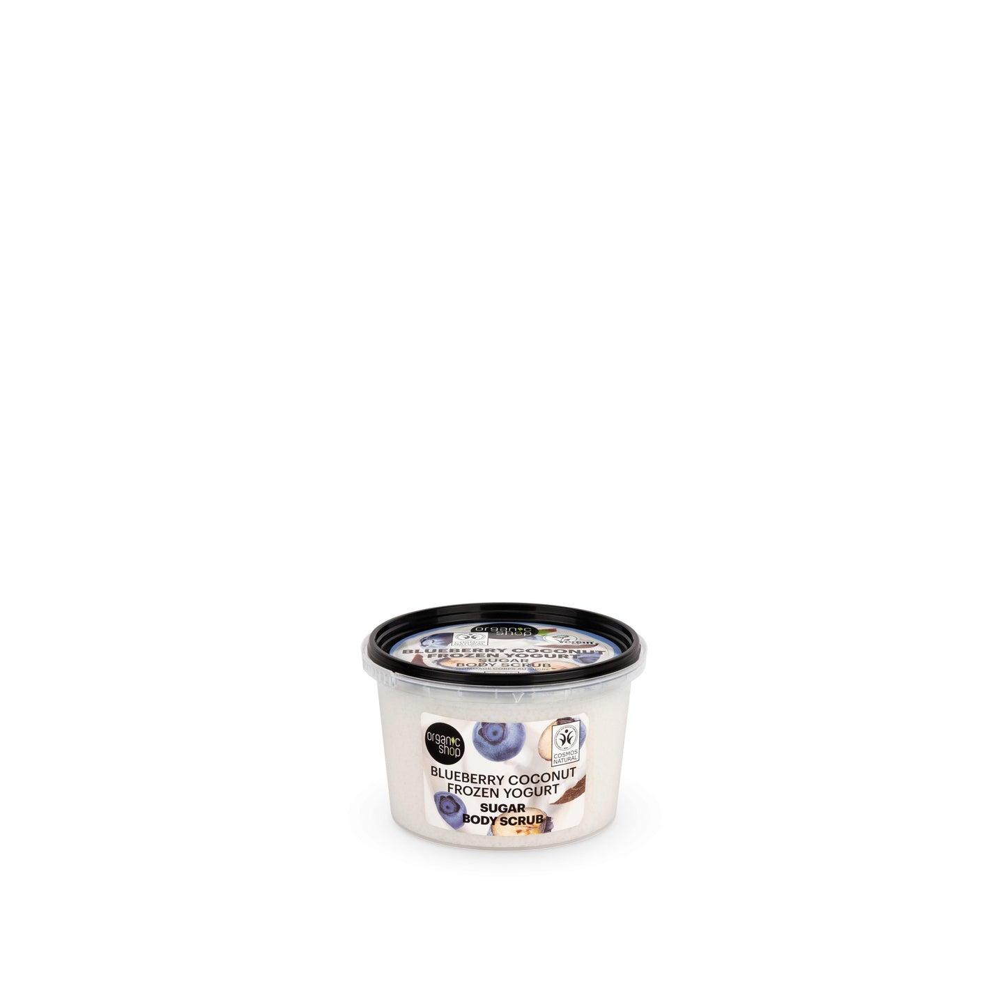 Exfoliante corporal de azúcar «yogur helado de arándano y coco»,  Organic Shop 250 ml
