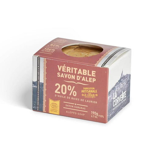 Jabón en pastilla de Alepo 20% La Corvette 190 g