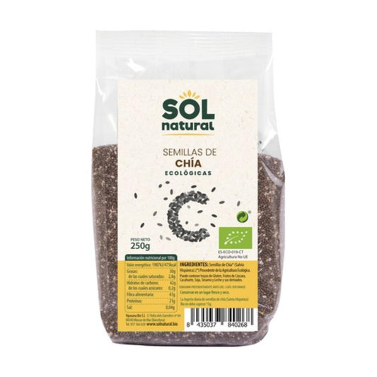 Semillas de Chia Bio, Sol Natural 250 g