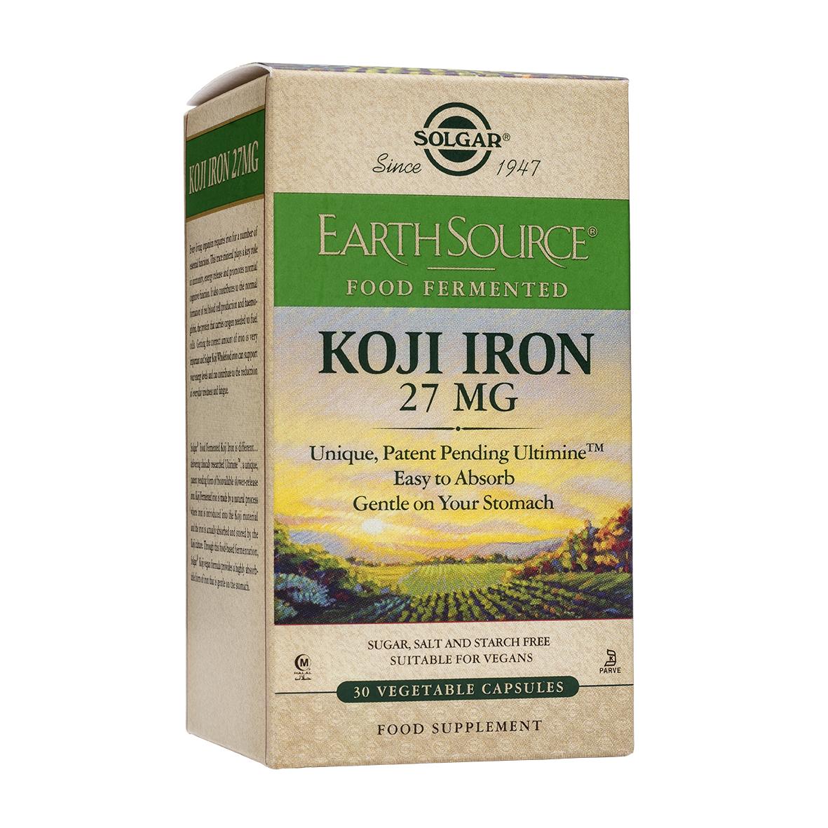 Earth source Koji Iron 30 cápsulas
