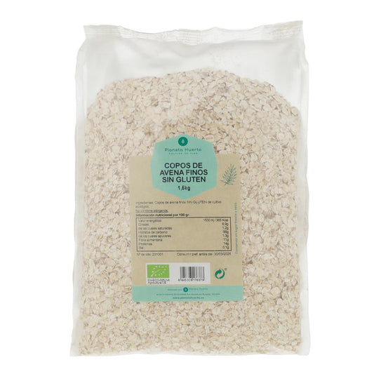 Copos de avena finos Sin Gluten ECO Planeta Huerto 1,5 kg