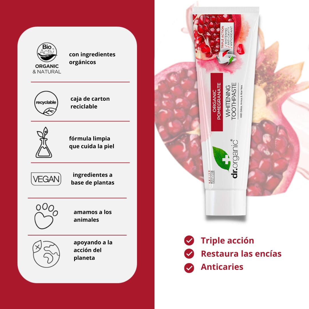 Pasta de dientes de granada 100 ml Dr Organic
