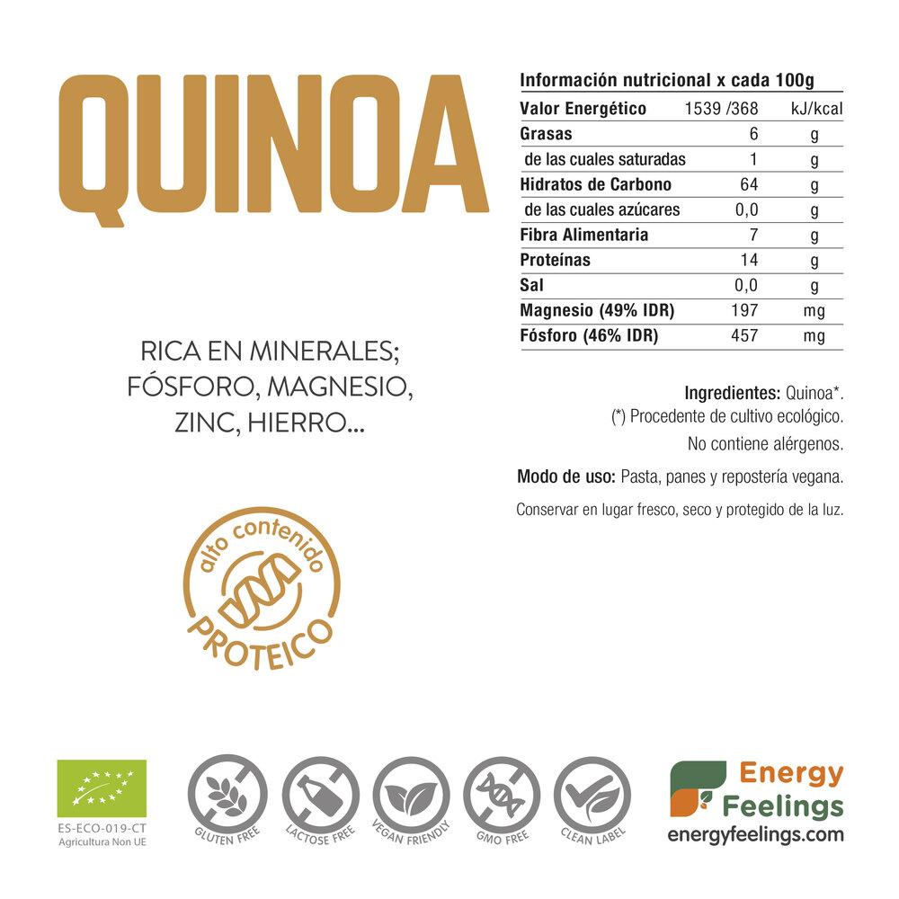 Harina de Quinoa de Energy Feelings 1 Kg