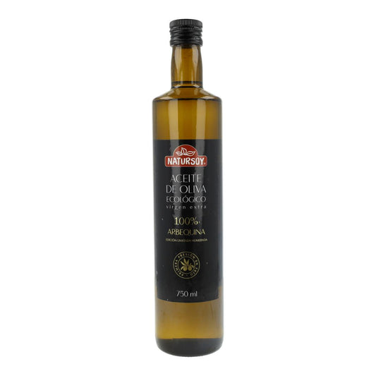Aceite de Oliva Virgen Extra 100% Arbequina Ecológico, 750 ml. Natursoy