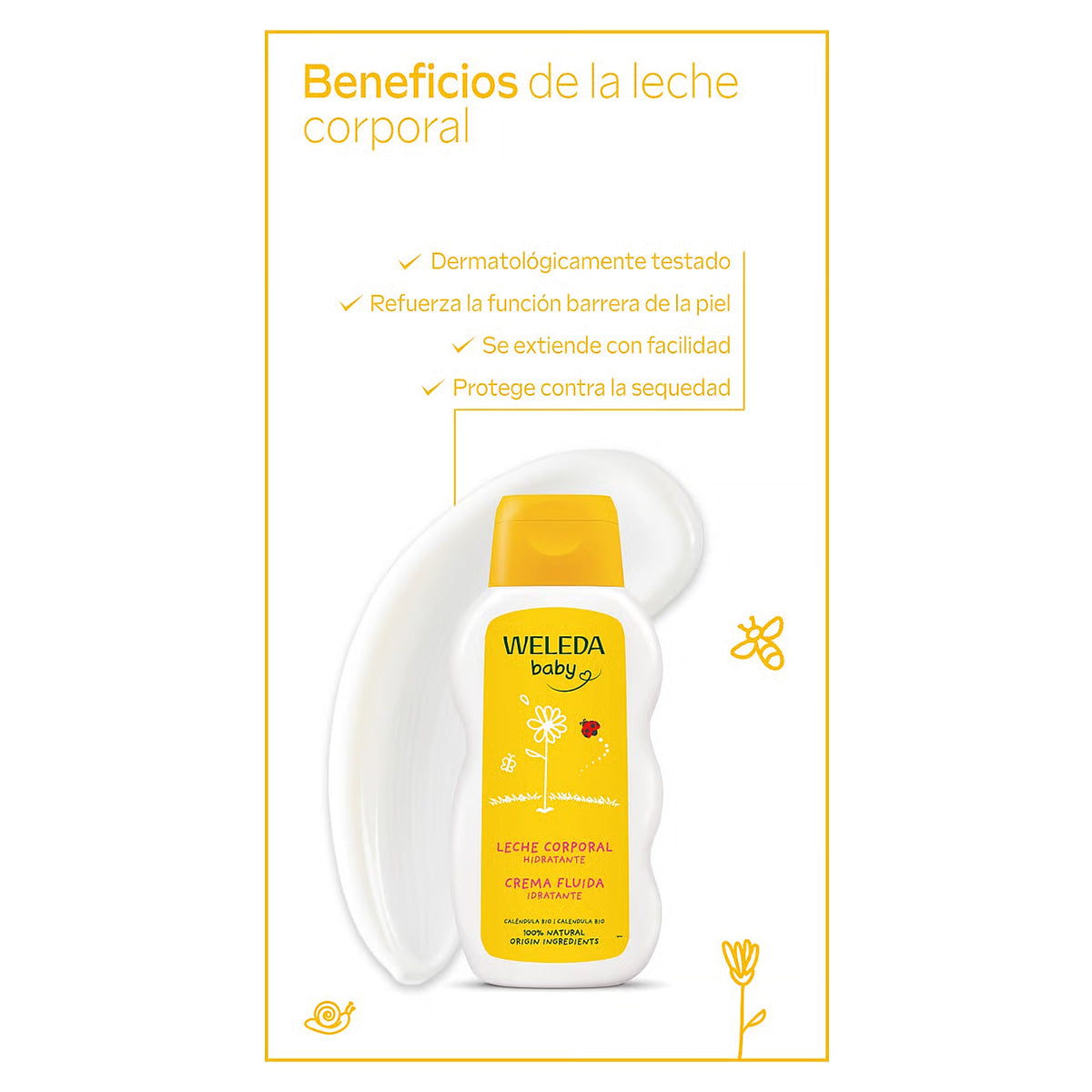 Leche Corporal de Caléndula Weleda, 200ml