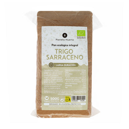 Pan integral de trigo sarraceno ECO Planeta Huerto 500 g