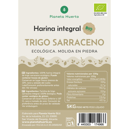 Harina Integral Trigo Sarraceno Eco Planeta Huerto 5 Kg