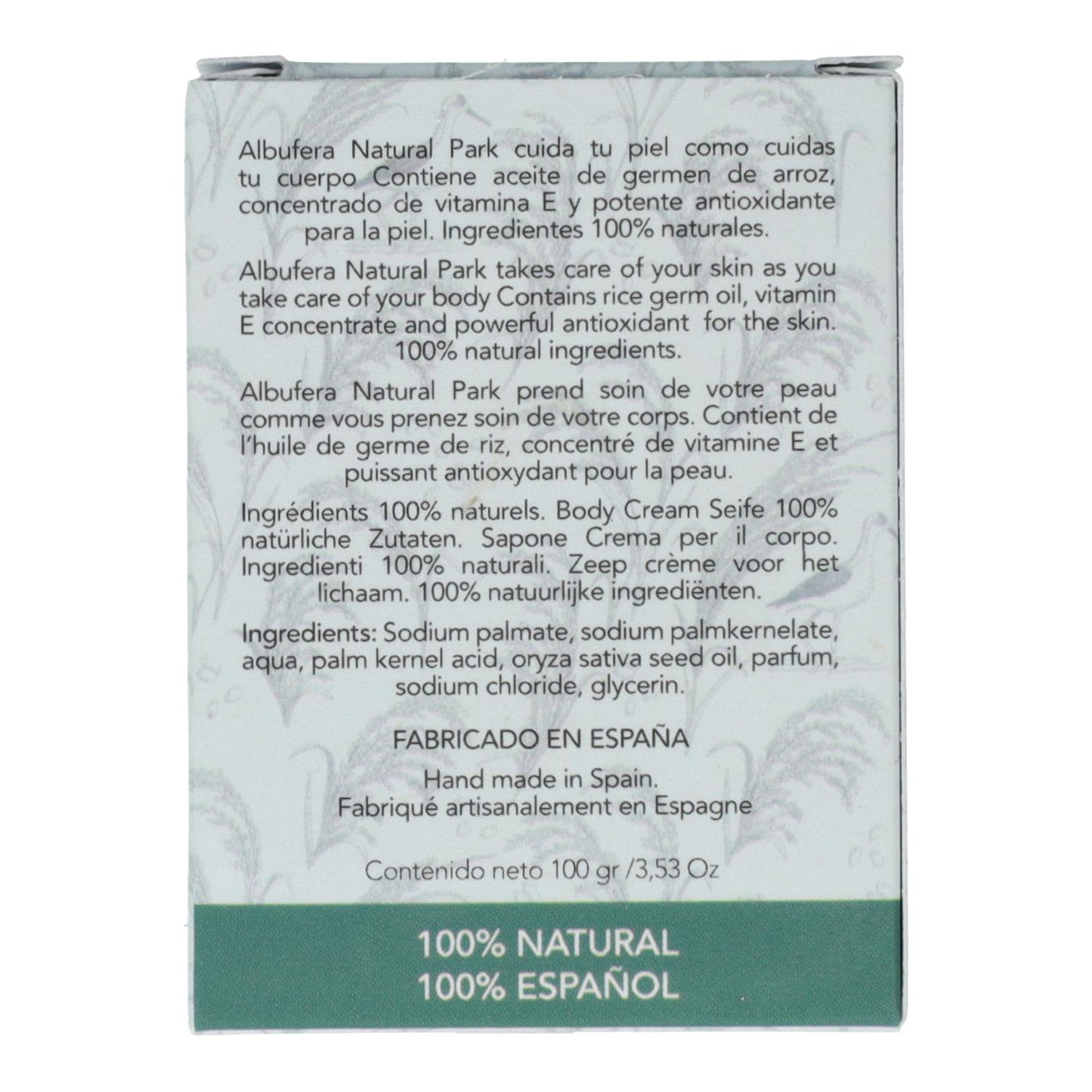 Jabón sólido germen de arroz La Albufera 100 g