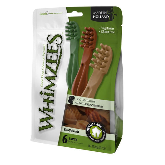 Whimzees Snack dental para perros Toothbrush L 6 uds