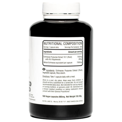 Equinacea Purpurea 7500 mg 180 cápsulas veganas Hivital