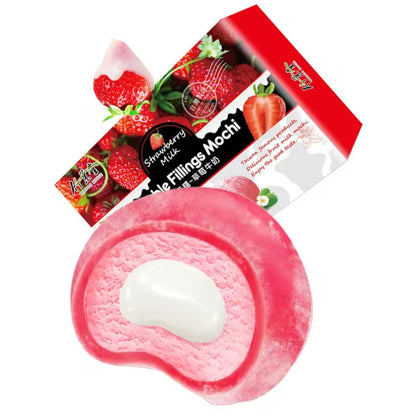 Mochi de Doble Relleno de Fresa y Leche Bamboo House 180 g