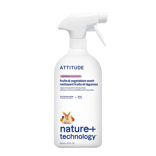 Limpiador y desinfectante para fruta y verdura Attitude 800 ml