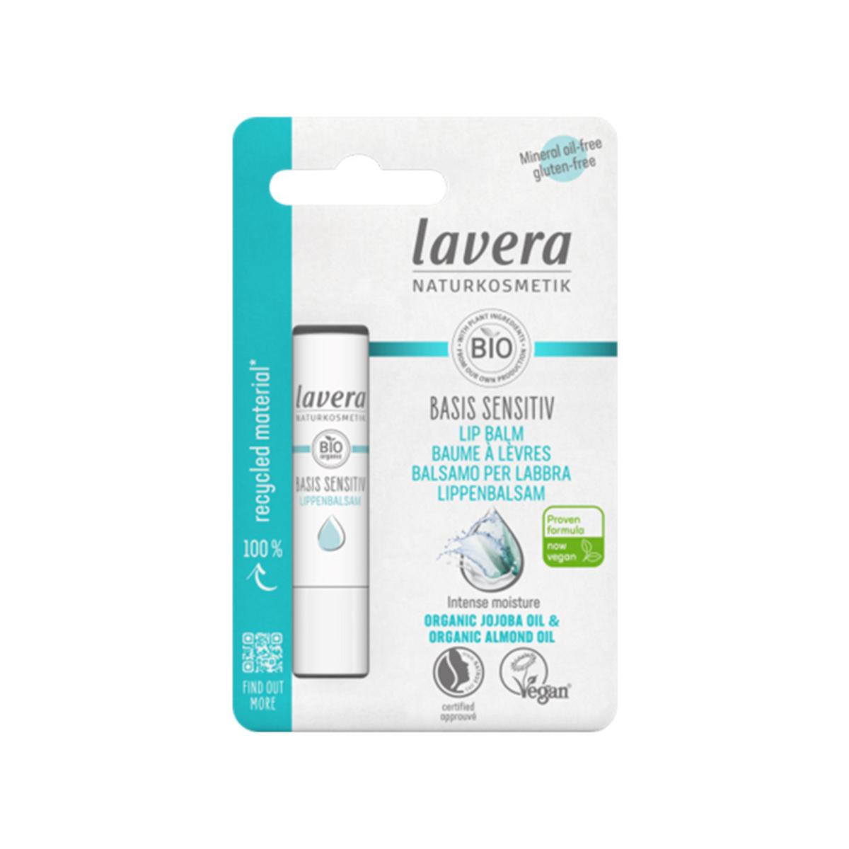 Bálsamo labial basis sensitiv BIO, Lavera 4.5 ml
